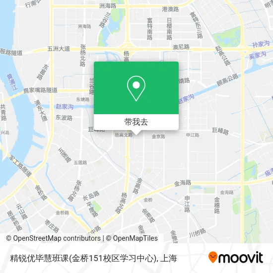 精锐优毕慧班课(金桥151校区学习中心)地图