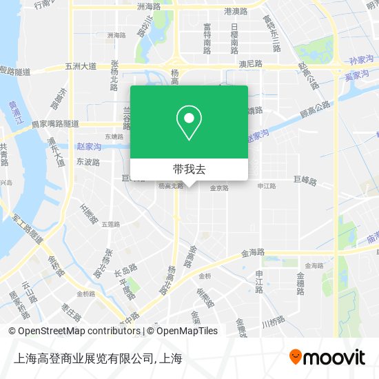 上海高登商业展览有限公司地图
