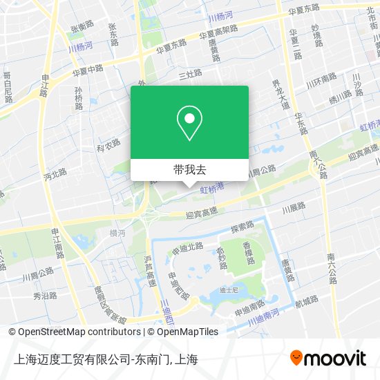 上海迈度工贸有限公司-东南门地图
