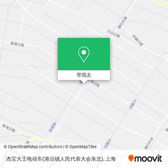 杰宝大王电动车(港沿镇人民代表大会东北)地图