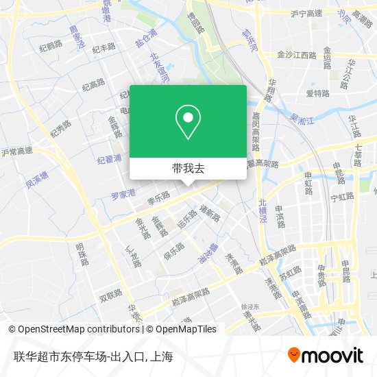 联华超市东停车场-出入口地图