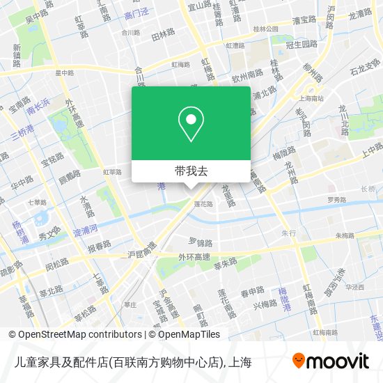儿童家具及配件店(百联南方购物中心店)地图
