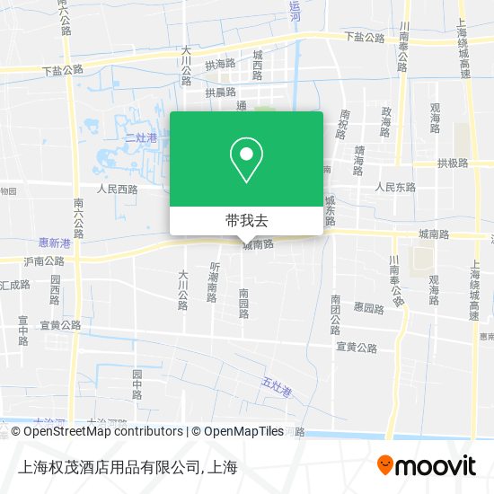 上海权茂酒店用品有限公司地图