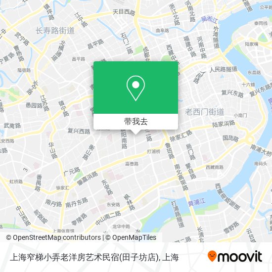 上海窄梯小弄老洋房艺术民宿(田子坊店)地图