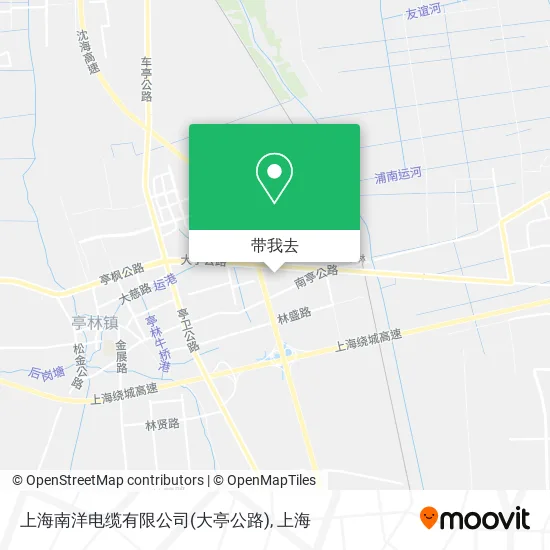 上海南洋电缆有限公司(大亭公路)地图