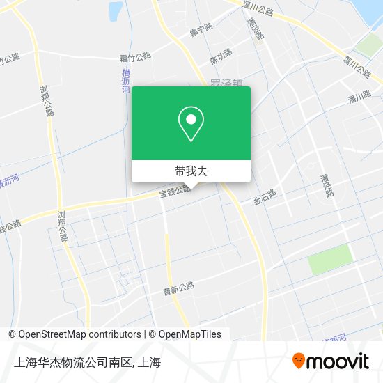 上海华杰物流公司南区地图