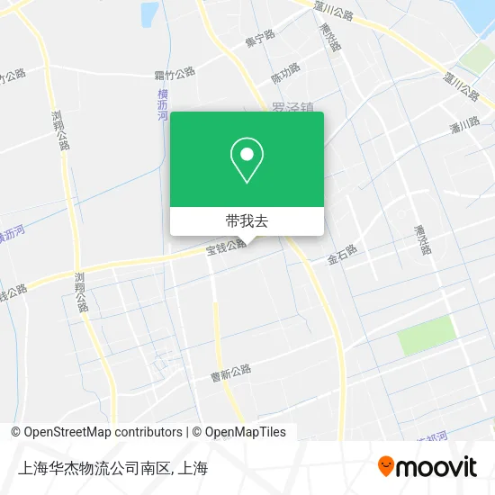 上海华杰物流公司南区地图