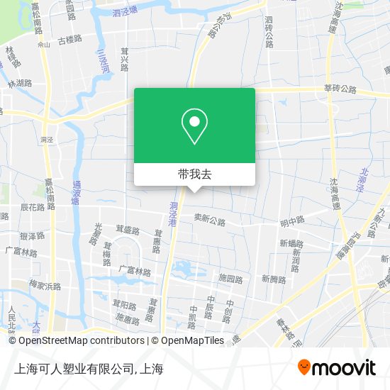 上海可人塑业有限公司地图