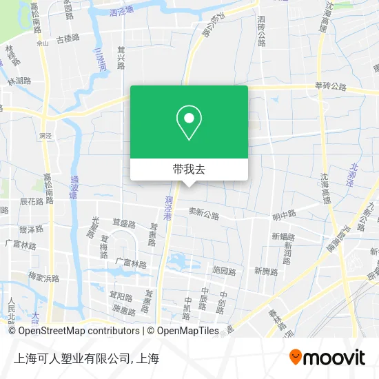 上海可人塑业有限公司地图