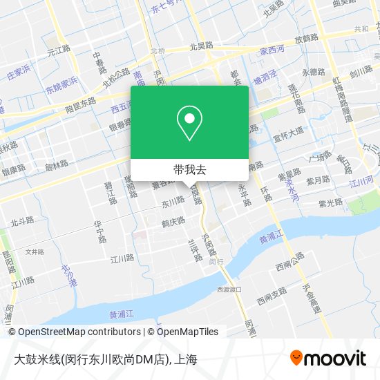大鼓米线(闵行东川欧尚DM店)地图