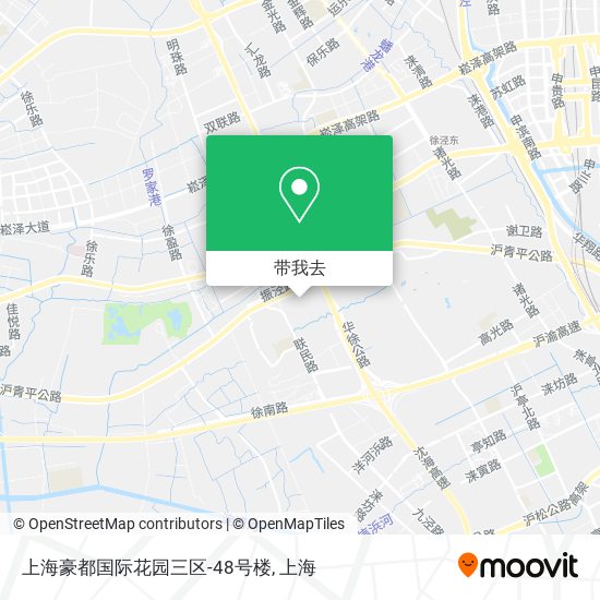 上海豪都国际花园三区-48号楼地图