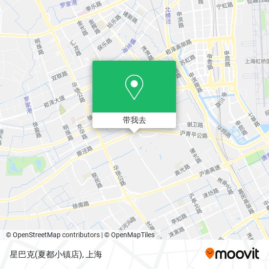 星巴克(夏都小镇店)地图