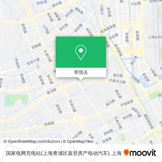 国家电网充电站(上海青浦区嘉登房产电动汽车)地图