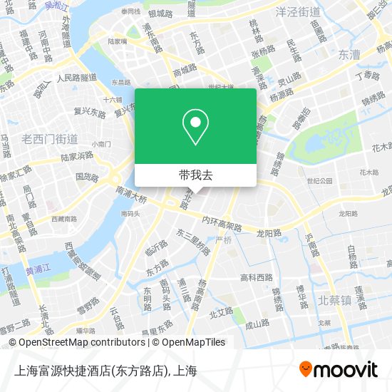 上海富源快捷酒店(东方路店)地图