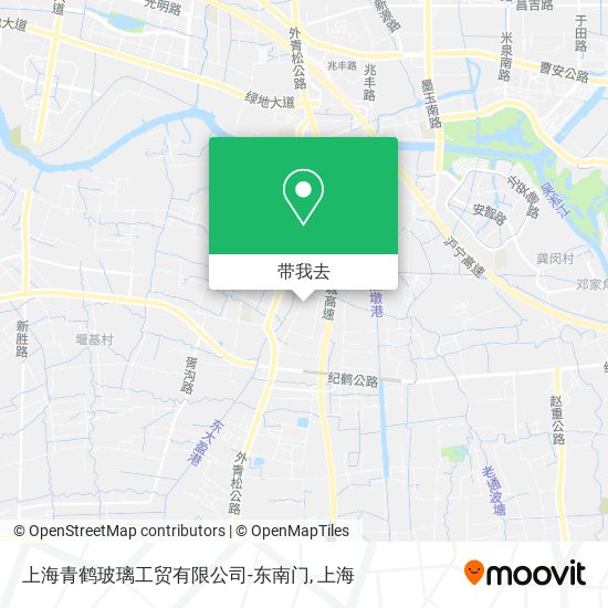 上海青鹤玻璃工贸有限公司-东南门地图