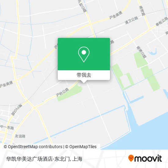华凯华美达广场酒店-东北门地图