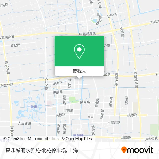 民乐城丽水雅苑-北苑停车场地图