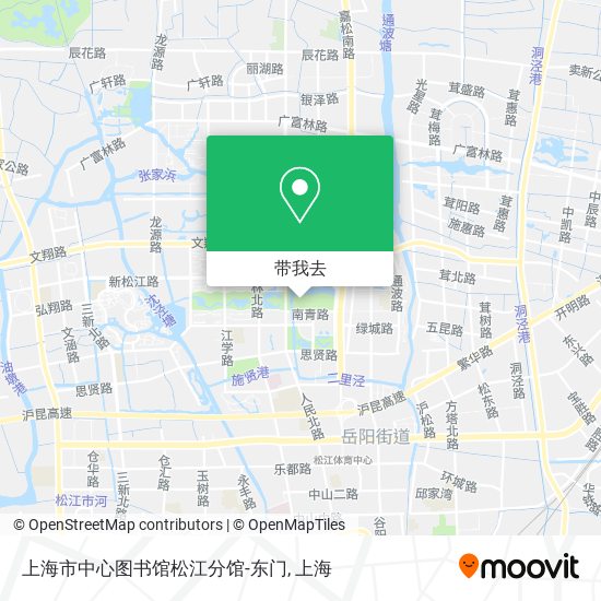 上海市中心图书馆松江分馆-东门地图