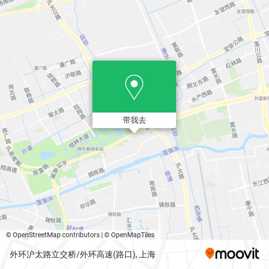 外环沪太路立交桥/外环高速(路口)地图