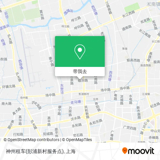 神州租车(彭浦新村服务点)地图