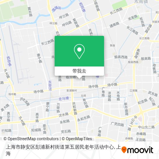 上海市静安区彭浦新村街道第五居民老年活动中心地图