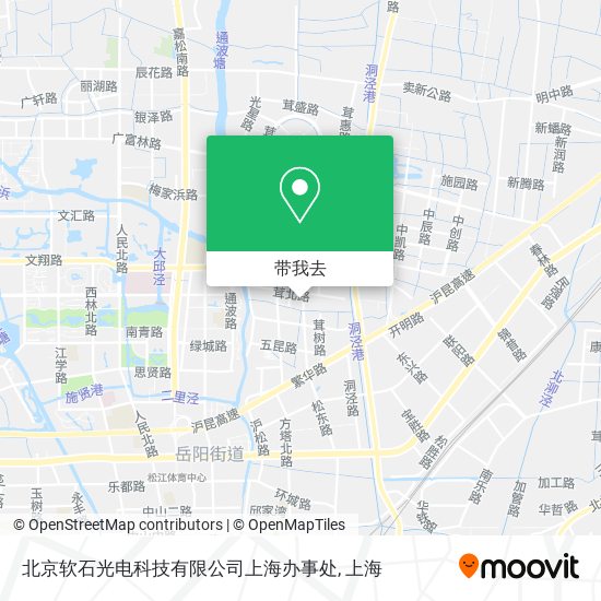 北京软石光电科技有限公司上海办事处地图