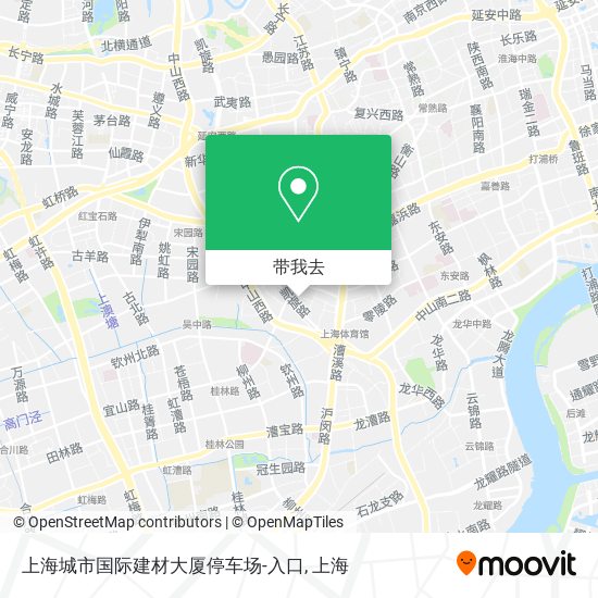 上海城市国际建材大厦停车场-入口地图