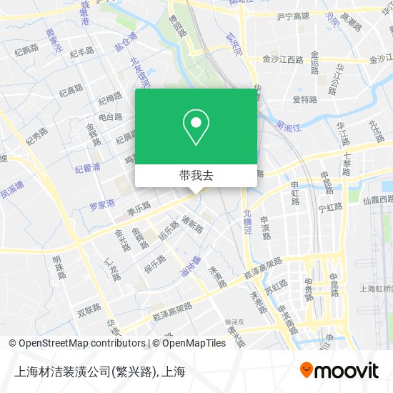 上海材洁装潢公司(繁兴路)地图