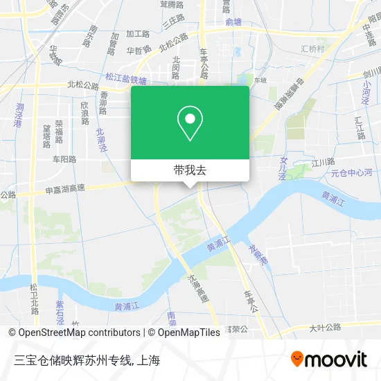 三宝仓储映辉苏州专线地图
