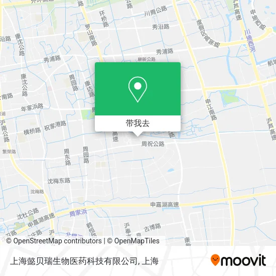 上海懿贝瑞生物医药科技有限公司地图