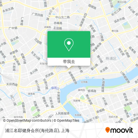 浦江名邸健身会所(海伦路店)地图