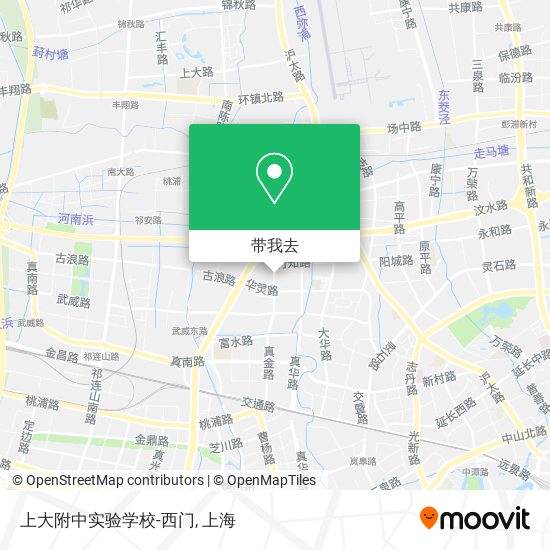 上大附中实验学校-西门地图