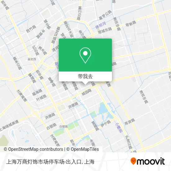 上海万商灯饰市场停车场-出入口地图