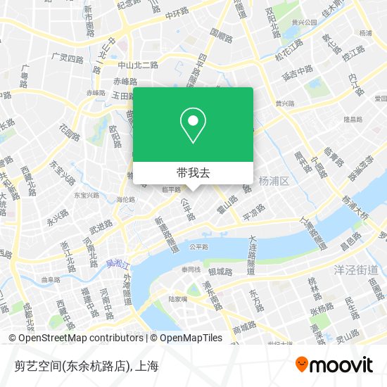 剪艺空间(东余杭路店)地图