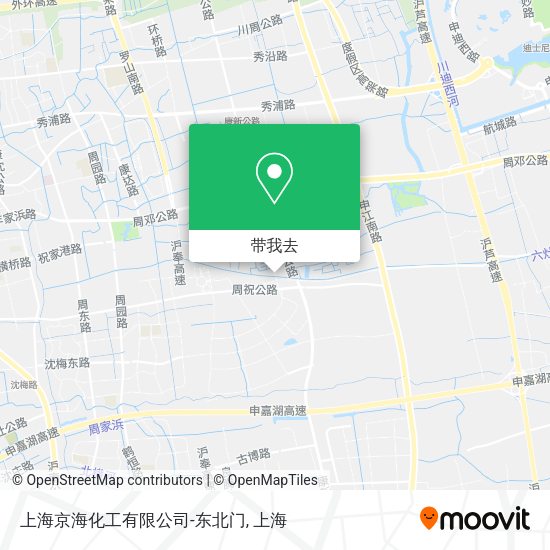 上海京海化工有限公司-东北门地图