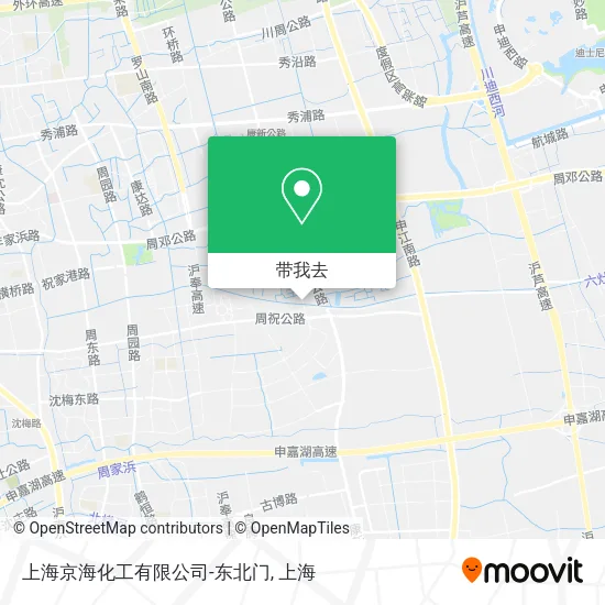 上海京海化工有限公司-东北门地图