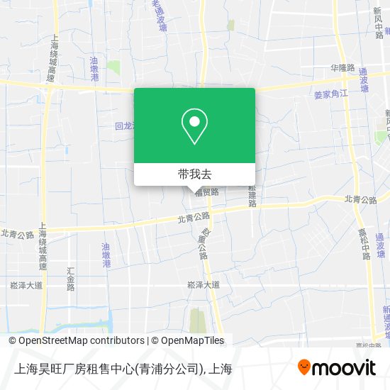上海昊旺厂房租售中心(青浦分公司)地图