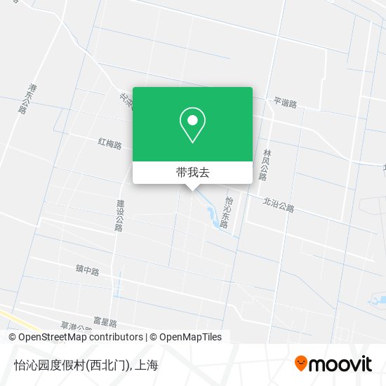 怡沁园度假村(西北门)地图