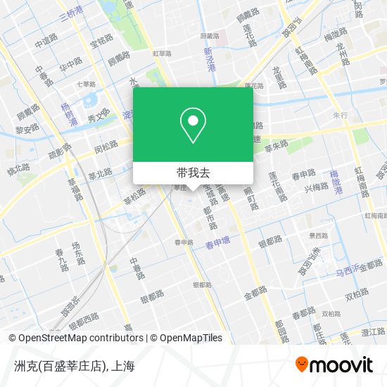 洲克(百盛莘庄店)地图