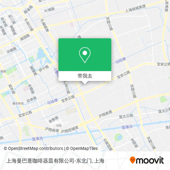 上海曼巴薏咖啡器皿有限公司-东北门地图