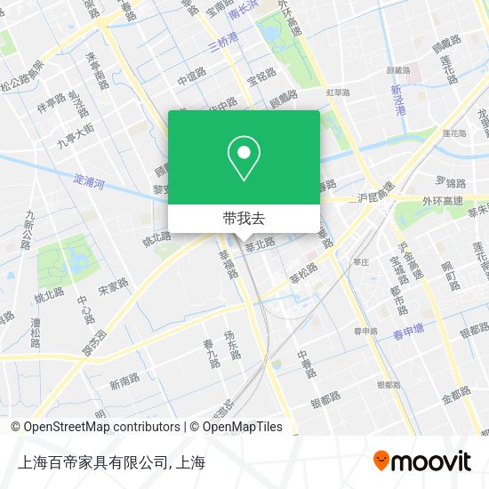 上海百帝家具有限公司地图