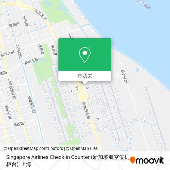 Singapore Airlines Check-in Counter (新加坡航空值机柜台)地图
