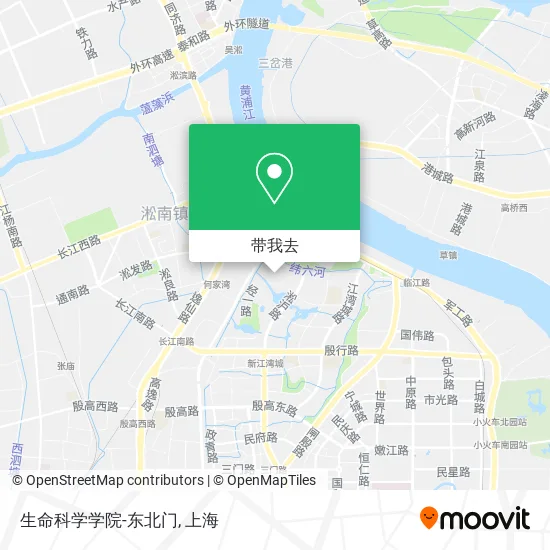 生命科学学院-东北门地图