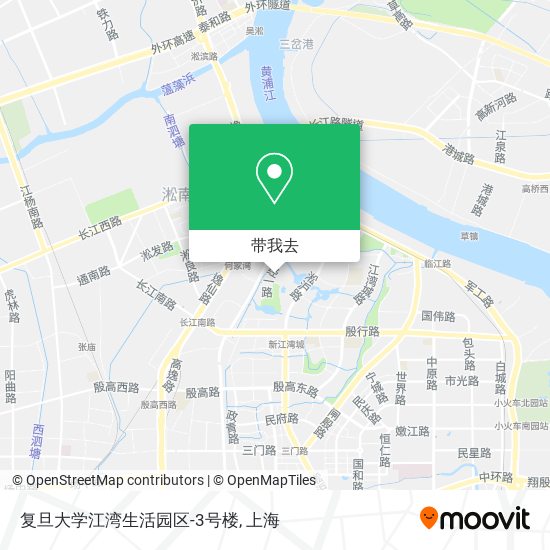 复旦大学江湾生活园区-3号楼地图