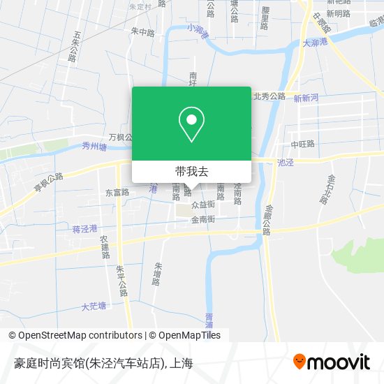 豪庭时尚宾馆(朱泾汽车站店)地图