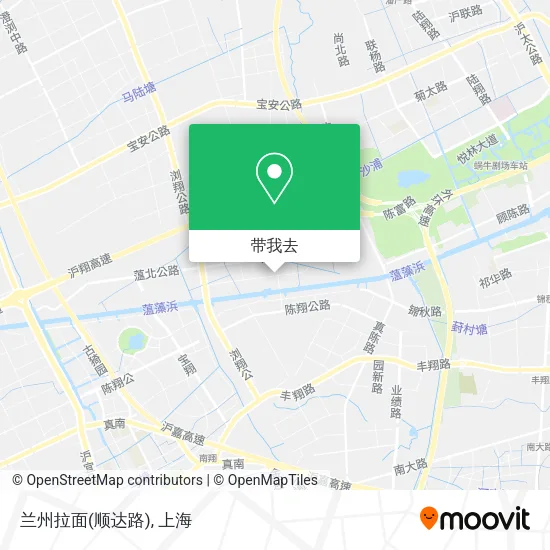 兰州拉面(顺达路)地图