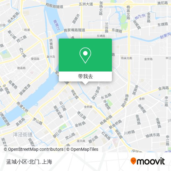 蓝城小区-北门地图