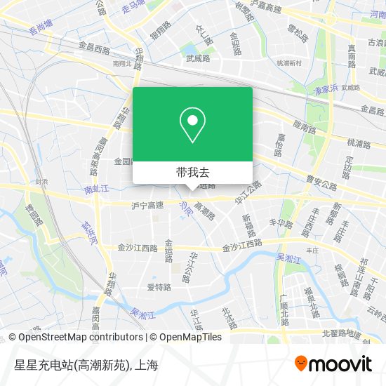 星星充电站(高潮新苑)地图