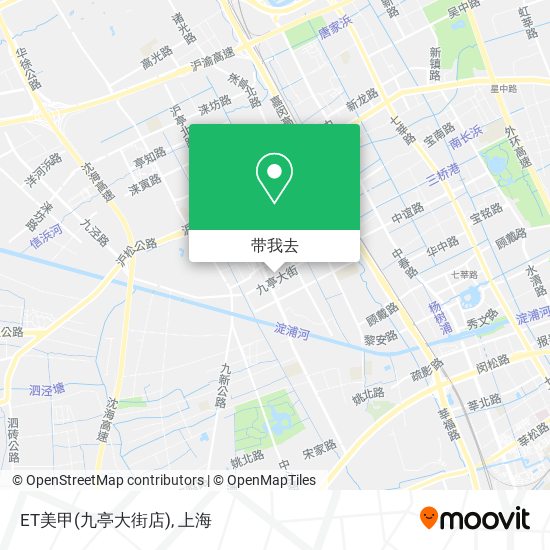 ET美甲(九亭大街店)地图