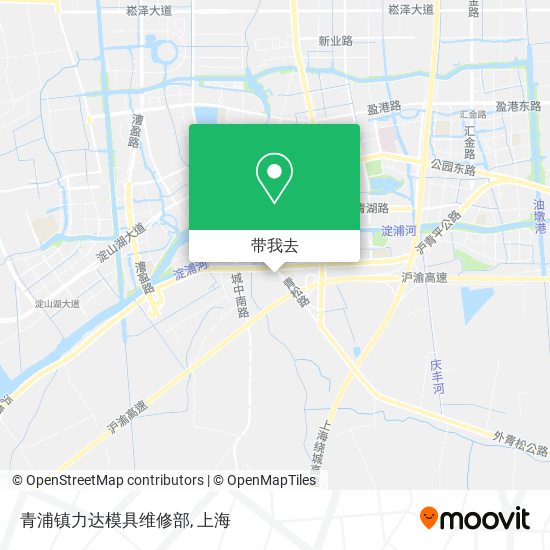 青浦镇力达模具维修部地图